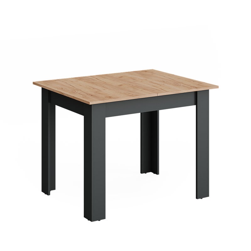 Vicco Stół jadalny Repose, Antracyt/złoty dąb, 100 x 80 cm Możliwość rozbudowy