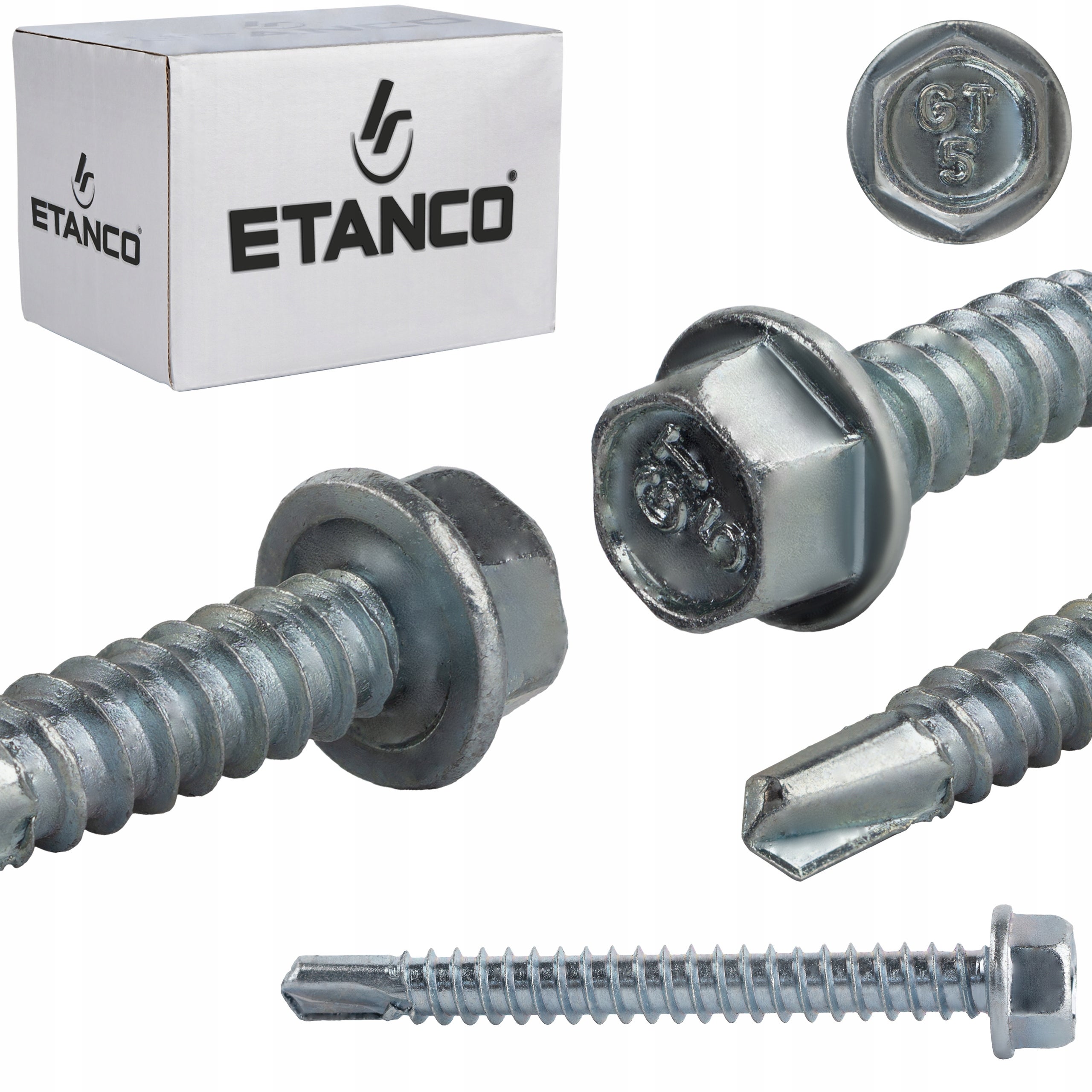 Wkręty samowiercące Etanco GT5 ocynkowane bez podkładki 5,5x50 mm 250szt
