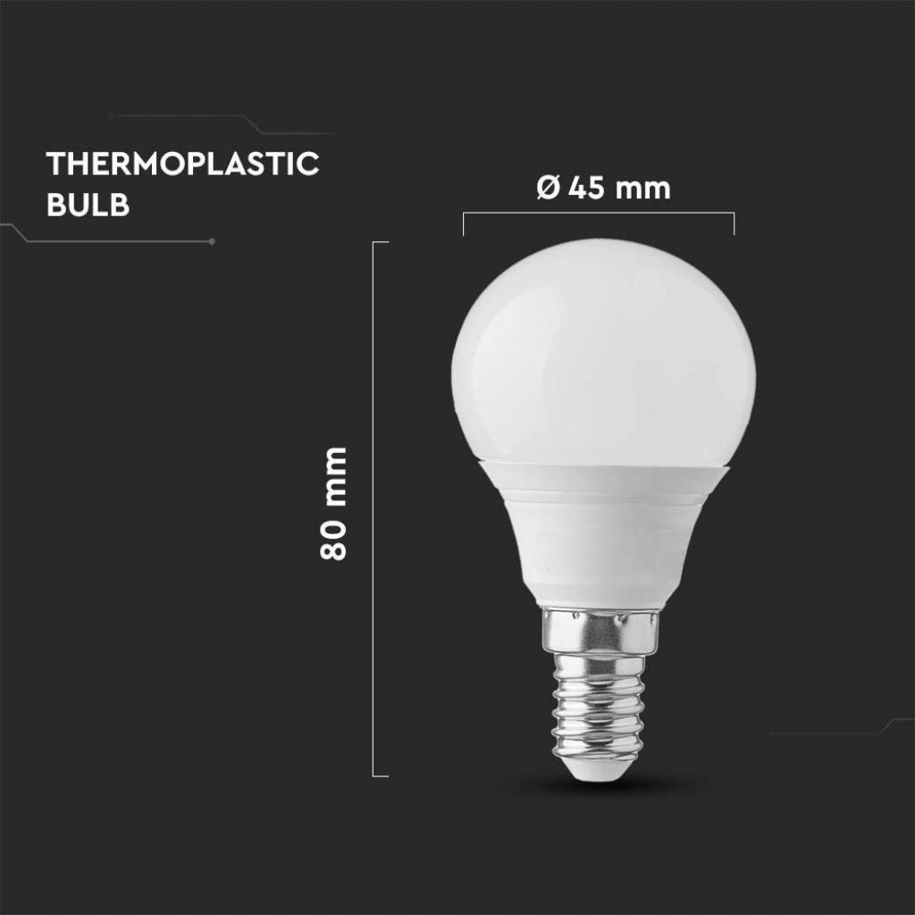 Lâmpada LED E14 4,5W P45 4000K - 4