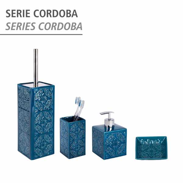 Uchwyt na szczotkę toaletową Cordoba White + szczotka toaletowa, WENKO, WENKO - 5