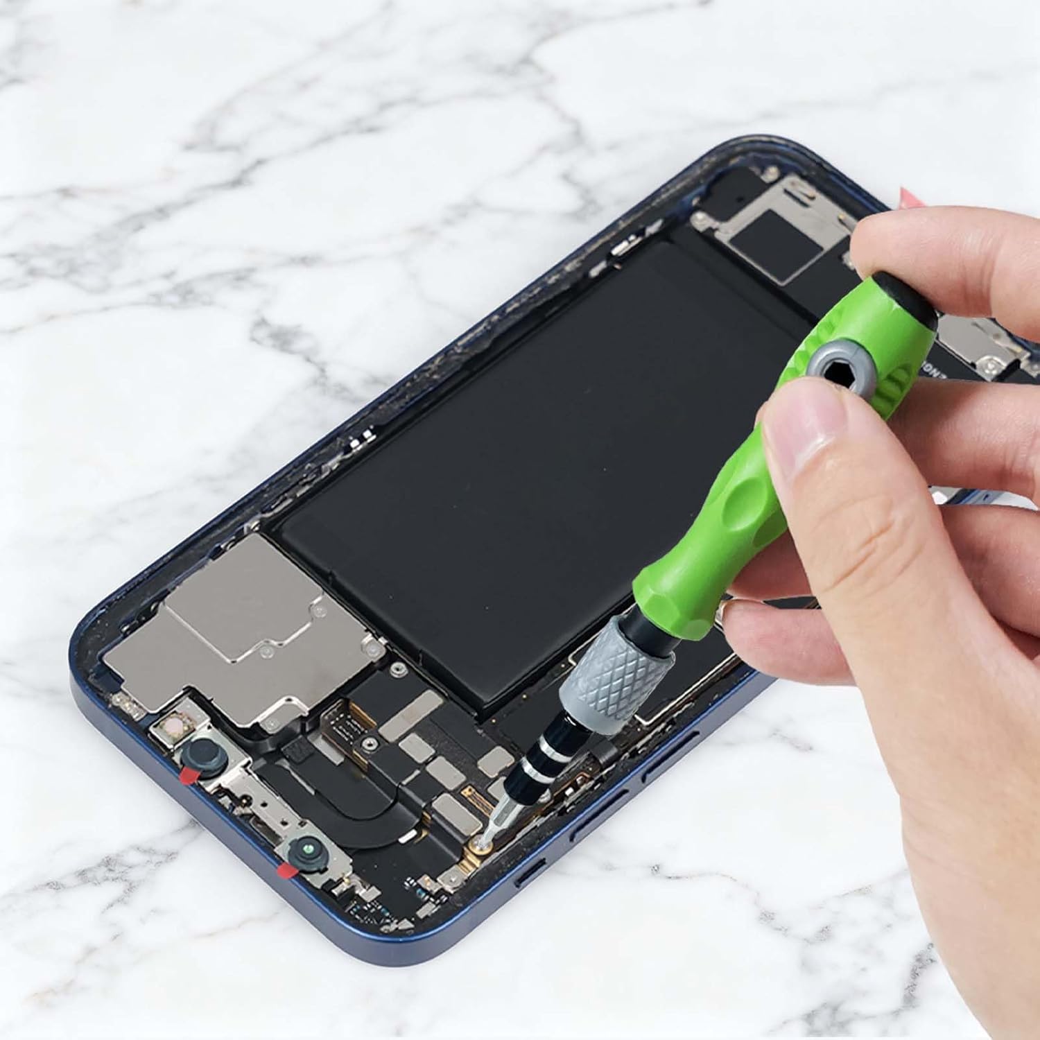 Screwdriver Kit, Precision Screwdriver Set, Portable Hand Tools with Magnetic Driver Bits, Stainless Steel Screwdriver for Smartphone, Laptop - 4