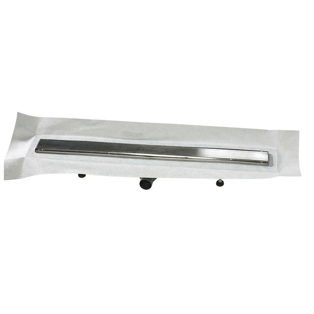 Caniveau de sol à maconner + siphon ultra plat - 120 cm de longueur