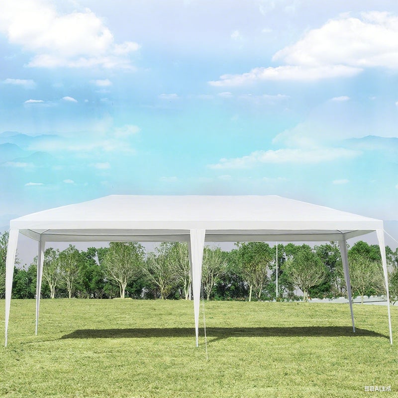 Pawilon ogrodowy, 6 x 3 m, namiot imprezowy, namiot ogrodowy na imprezy, wesele i do aktywności, biały