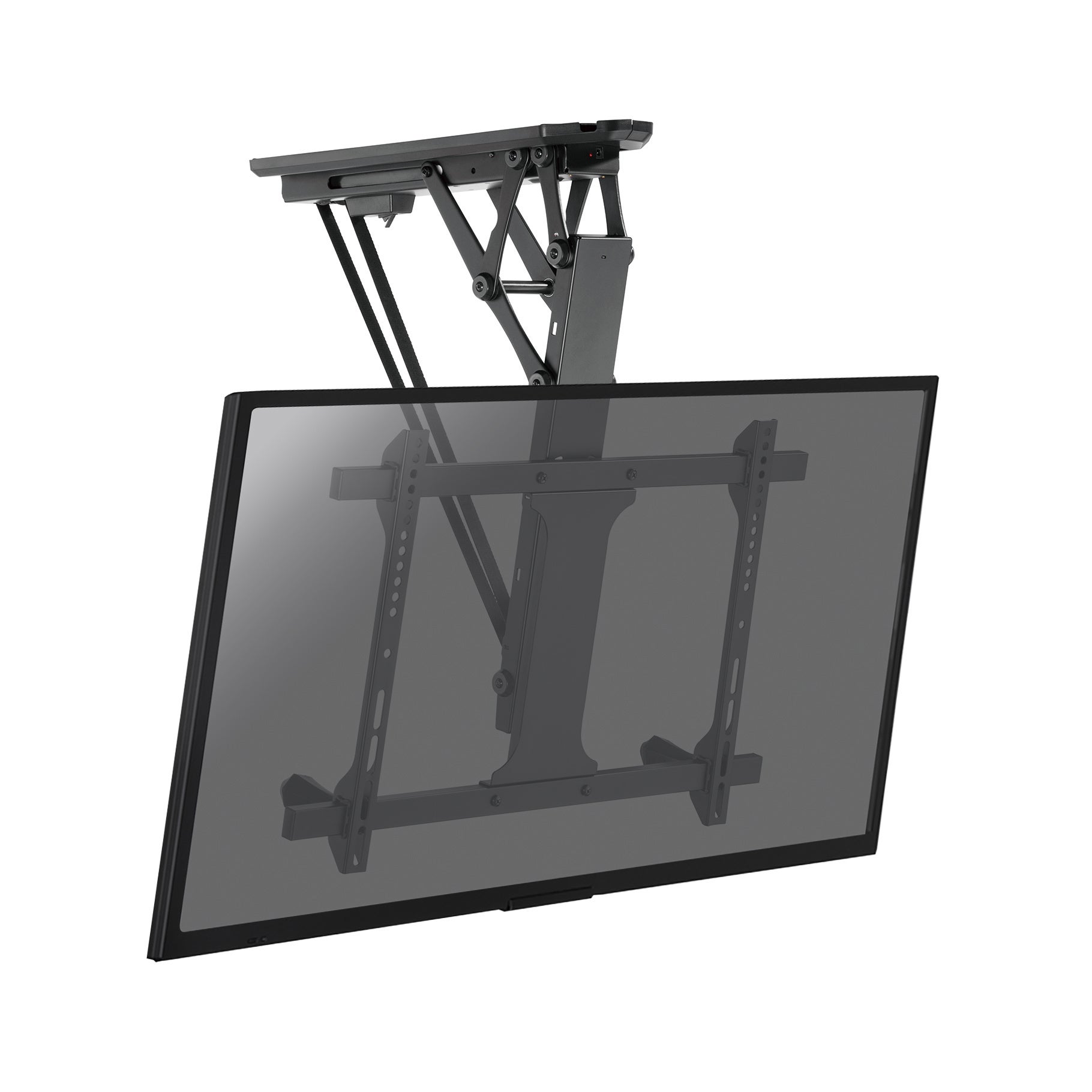 Supporto TV Da Soffitto Regolabile - Per TV 43-86 Pollici Fino A 60 Kg, Inclinabile 25°, Rotazione 360°