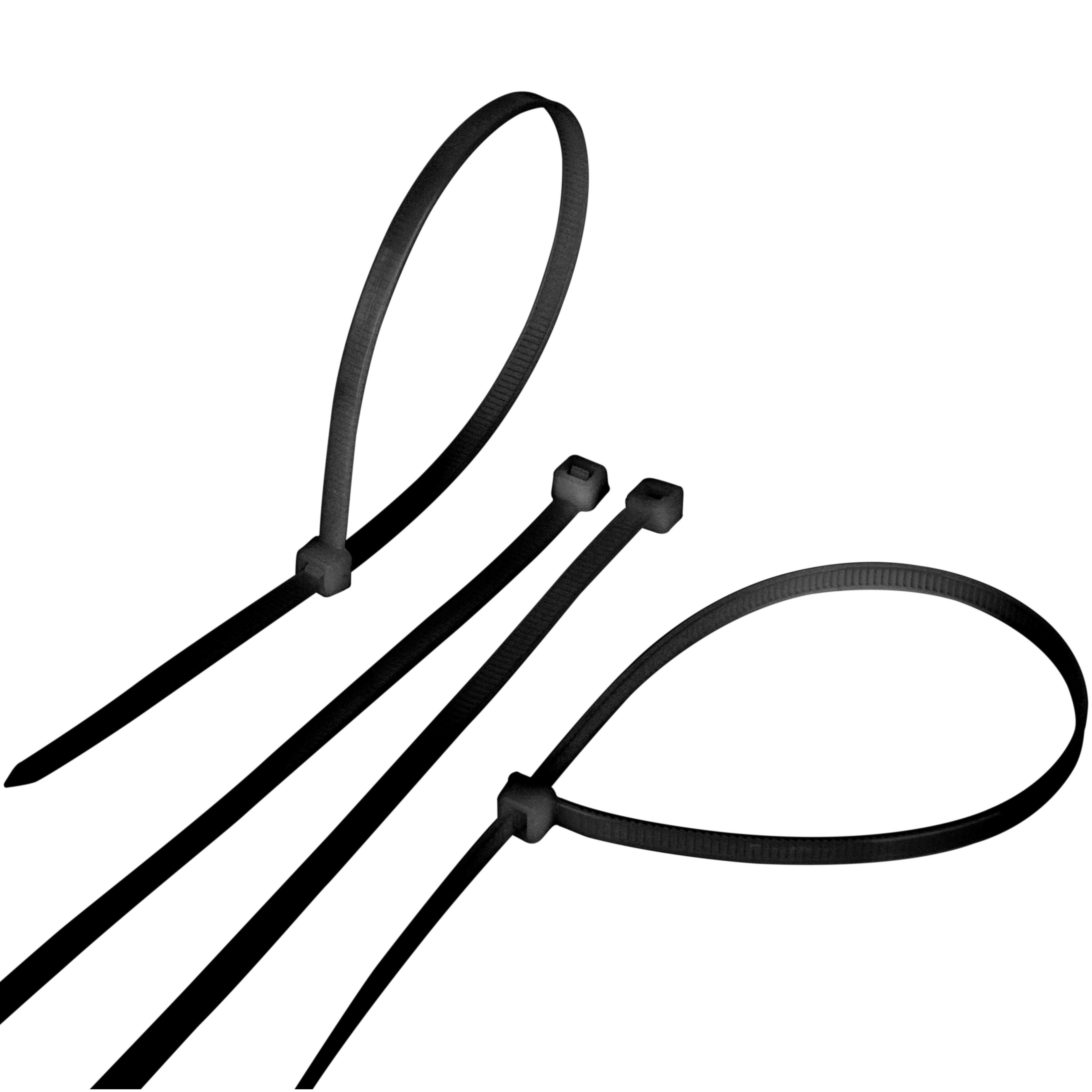 Collier rapide noir lot de 100 colliers 200 x 4,6 mm - 4