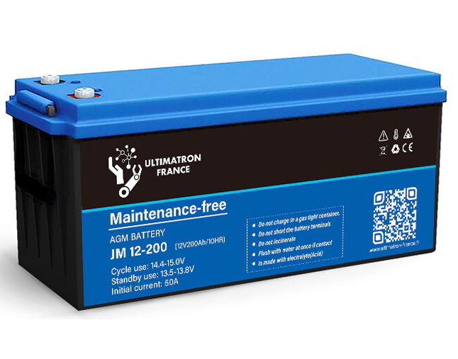Batterie AGM 12V 200Ah ULTIMATRON à Décharge Lente pour Systèmes Solaires, Alimentation de Secours et Utilisation Continue - 2