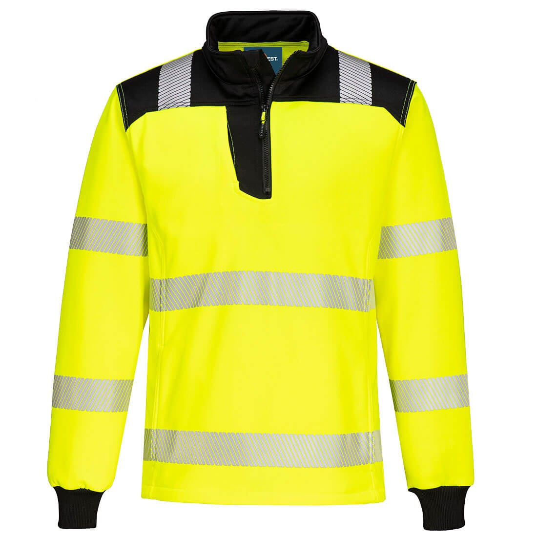 Sweatshirt Demi-Zippé PW3 Hi-Vis Jaune/Noir 5XL - 3