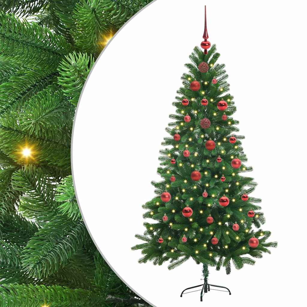 Choinka z 150 diodami LED z podstawą Zielony 150 cm PE