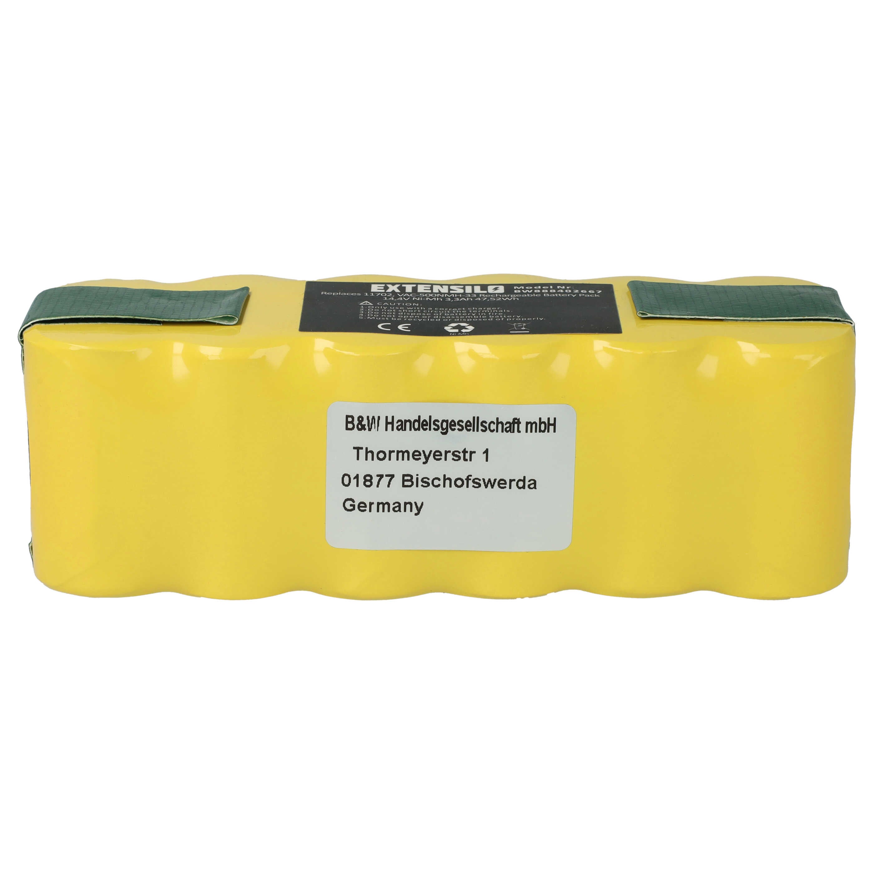 Batterie De Rechange Pour IRobot Roomba 618 à 651 - 1500mAh 14.4V NiMH - Neuve