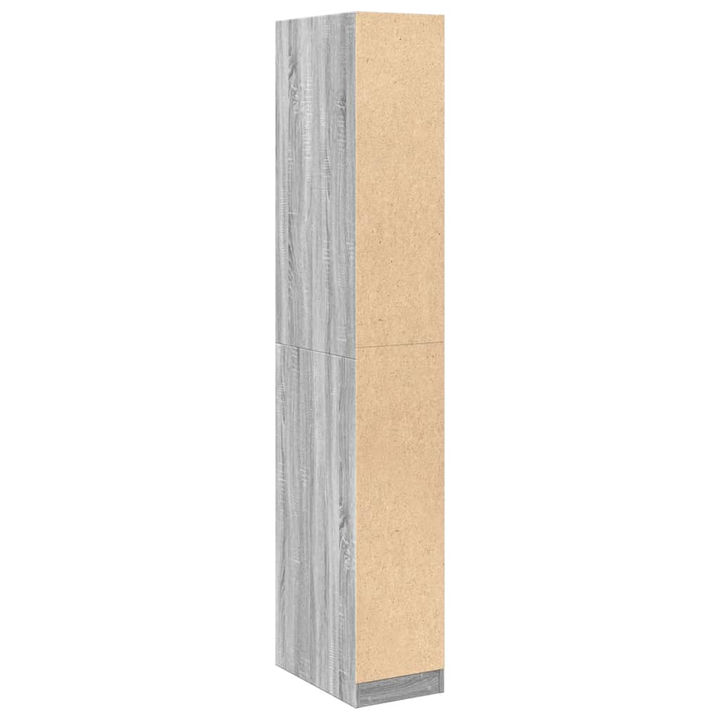Garde robe sonoma gris 30x50x200 cm bois d ingénierie - 6