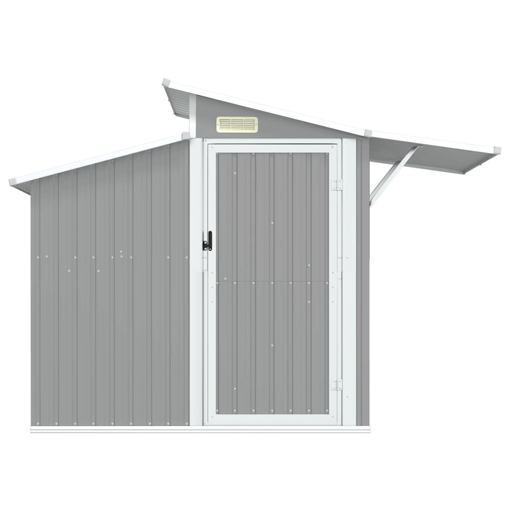 Abri de jardin Gris 270x130x208,5 cm Métal galvanisé vidaXL - 5