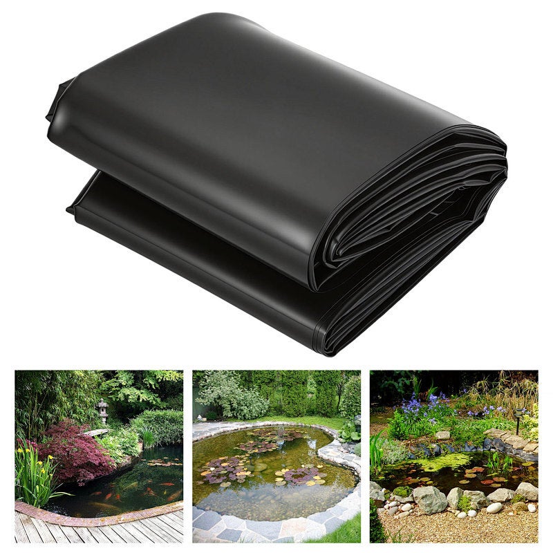 2 x 3 m Wykładziny stawowe z HDPE, wykładzina stawu rybnego o doskonałej elastyczności, wykładziny stawowe do stawów zewnętrznych