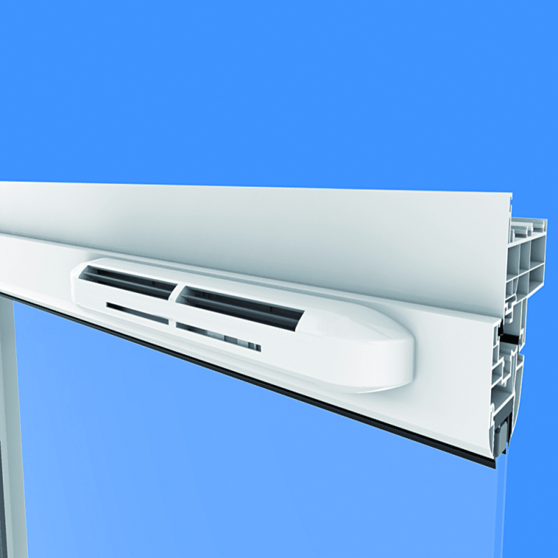 Kit entrée d’air hygroréglable acoustique avec vis et caches vis - ISOLA HY + CE2A + 6 vis + 3 caches vis - 0645 ANJOS - 0645 - 2