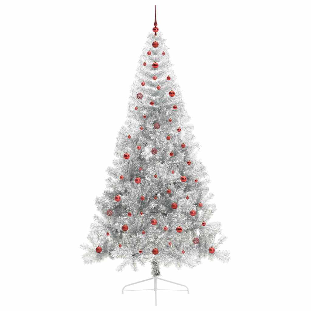 Sztuczna choinka z oświetleniem na Boże Narodzenie 240 cm PET vidaXL - 4