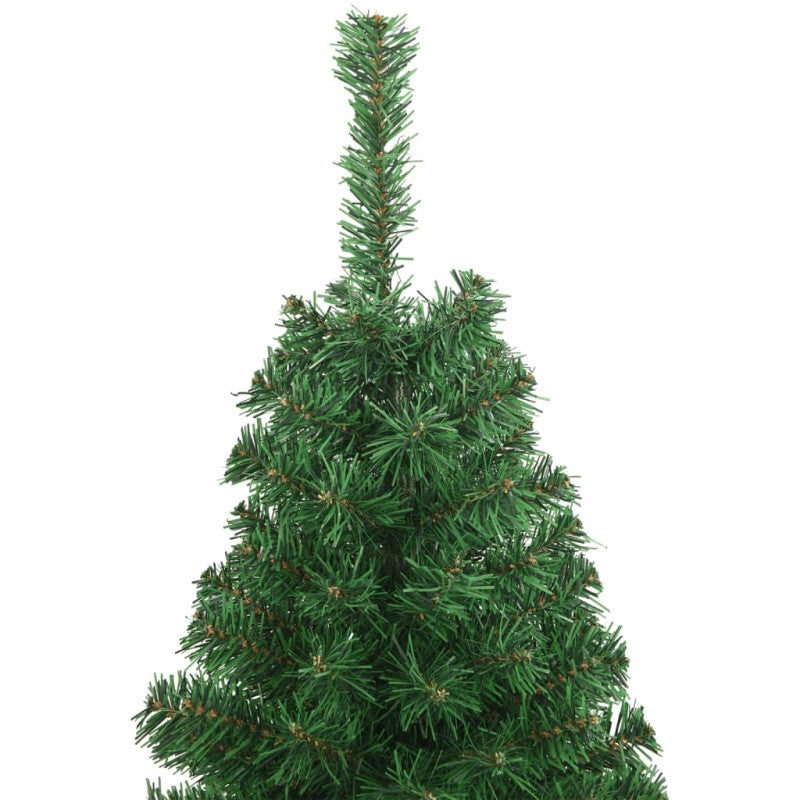 vidaXL Albero di Natale Artificiale con Rami Spessi Verde 120 cm PVC - 3