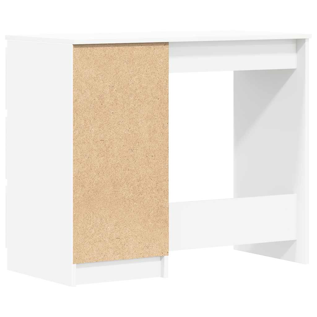 Bureau Blanc 90x45x76 cm Bois d’ingénierie - 8