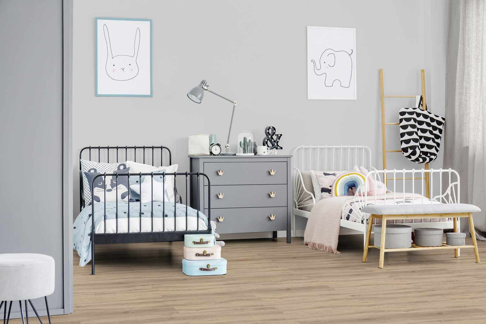 Lame PVC effet bois naturel, Gerflor Senso Clic Premium 1213 Kariba blond, 146,1 x 24 cm, pose clipsable, pour habitat et commerces - 6