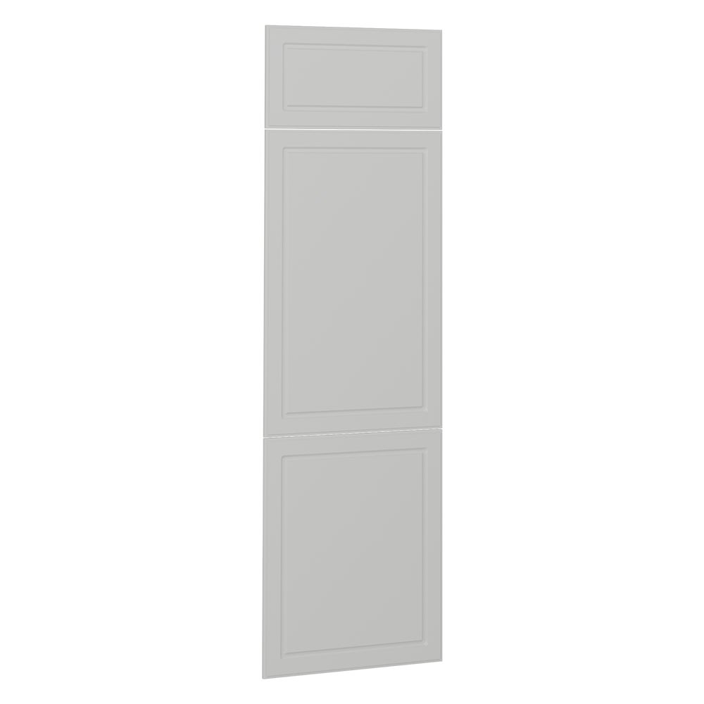 Vicco frente de cocina r-line, blanco casa de campo, 59.6 x 196 cm frente de mueble para mueble de integración de frigorífico