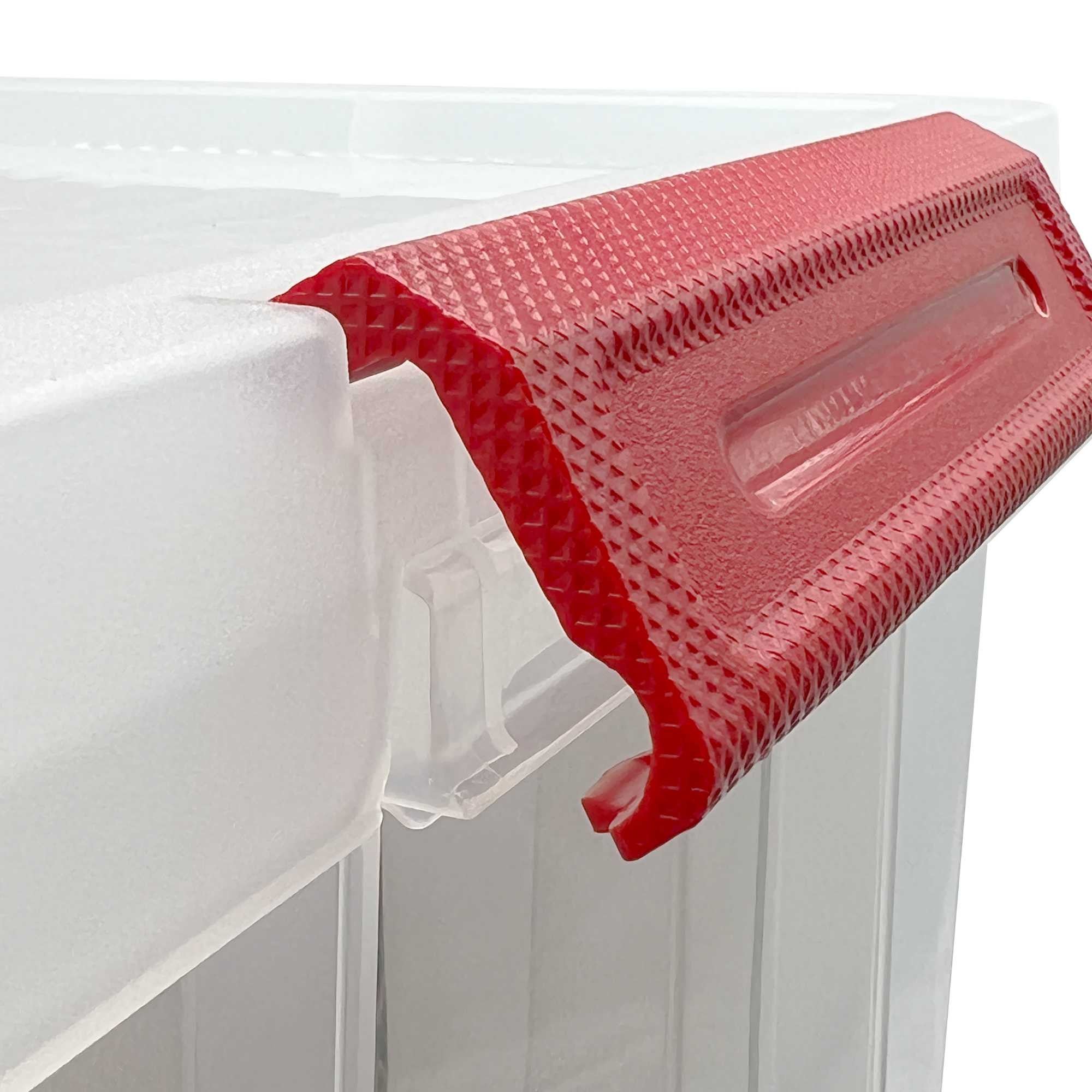 Lot de 3 boîtes de rangement en plastique pour flûtes à champagne, renforcées et transparentes avec couvercle CHAMP STORE - 5