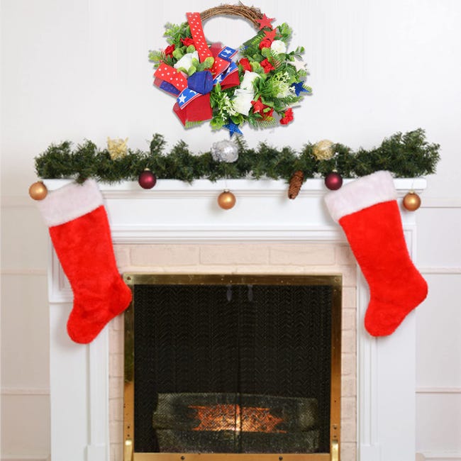 4 Ganci Regolabili Per Camino - Doppia Funzione Per Ghirlande E Calze Natalizie - Alluminio Resistente - Foto 3