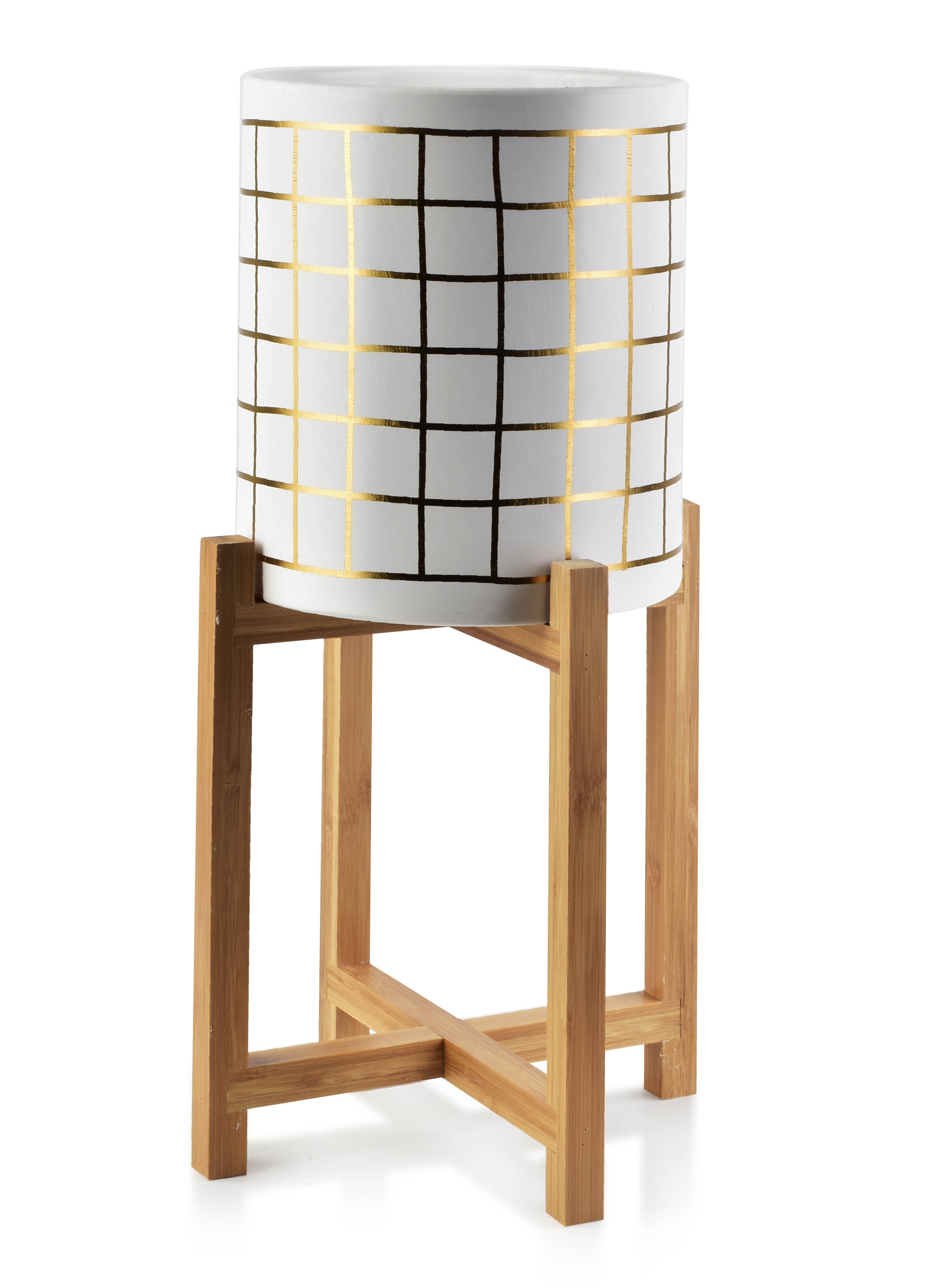 Doniczka ceramiczna MONDEX AVA 20x20x23 cm biała 1 szt