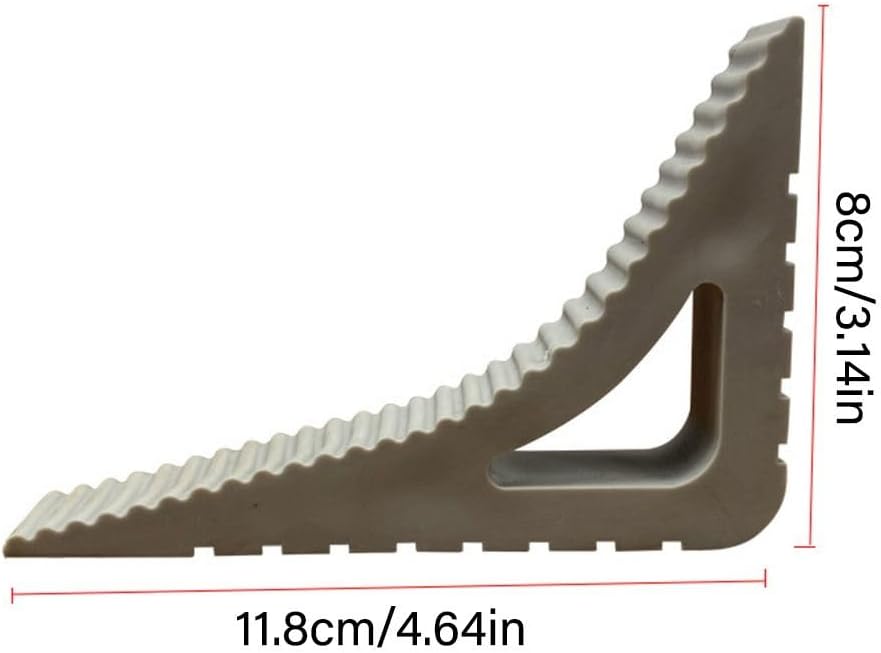 Lot de 2 butoirs de fenêtre - Support ouvert et cale de fenêtre à aérer - Butée de fenêtre sans perçage - Pinces de fenêtre en caoutchouc et butoir de - 4