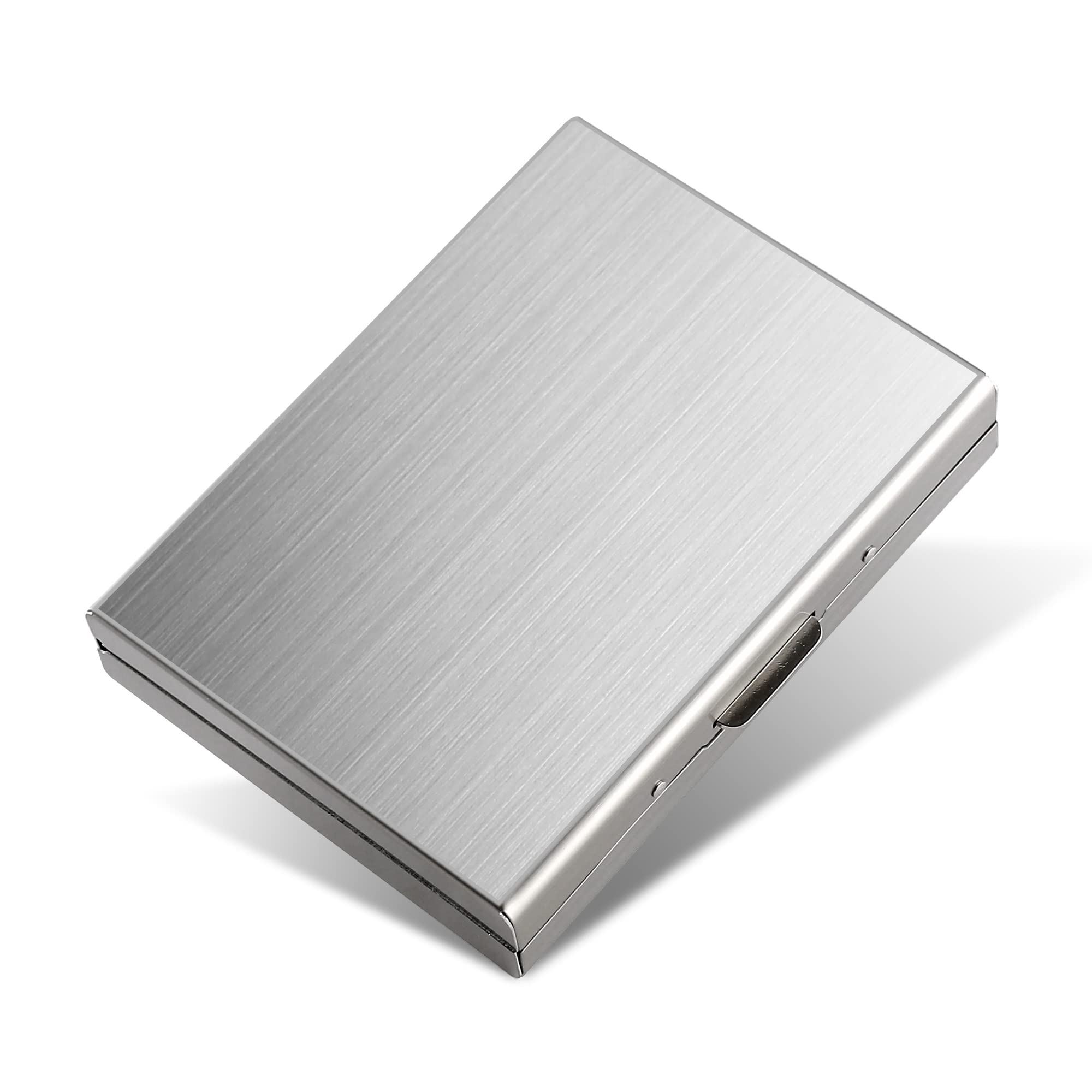 BONSYL Porte-Cartes De Crédit RFID 6 Emplacements - Acier Inoxydable Ultra-Fin - Blocage Antivol (Or/Fleur)