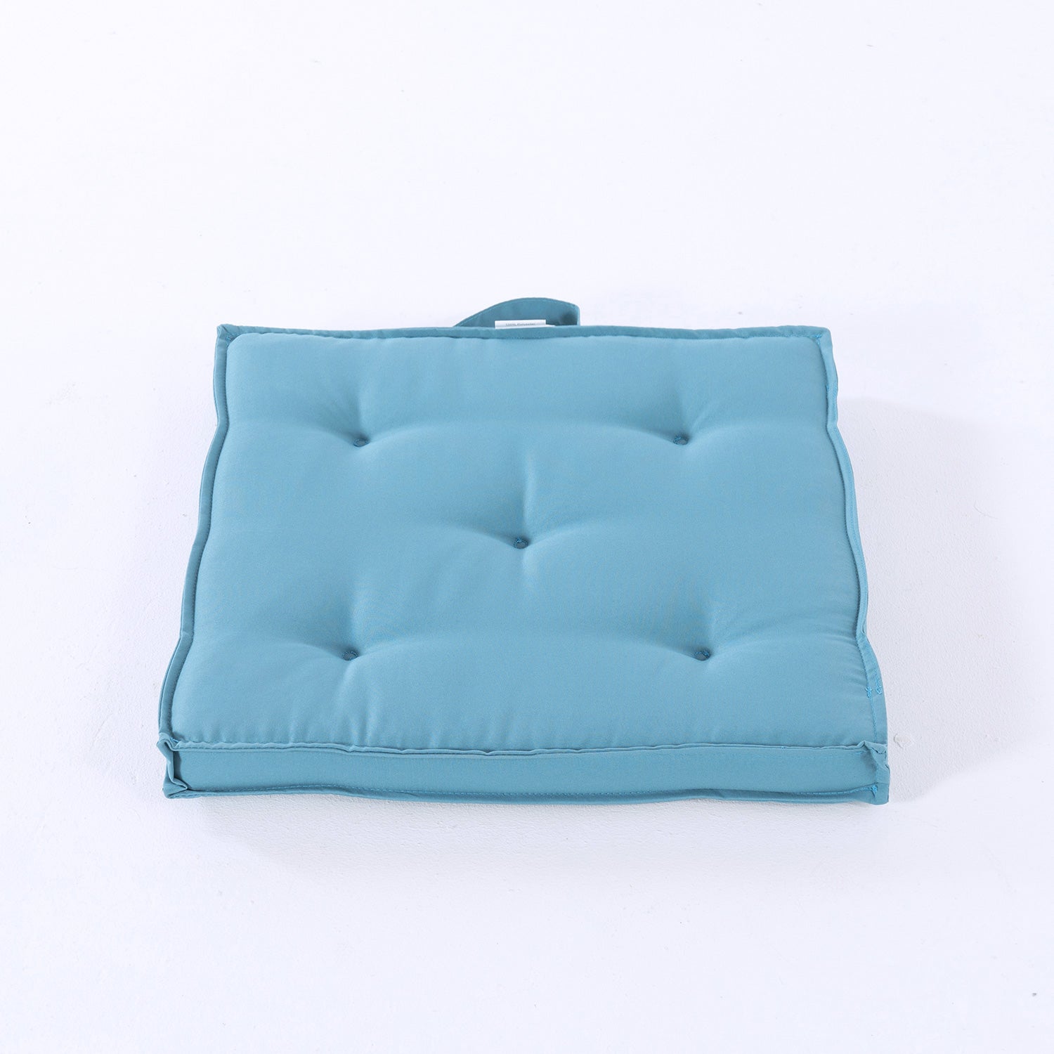 Pack de 6 cojines para sillas de jardín color turquesa 42x42x5 cm - 8