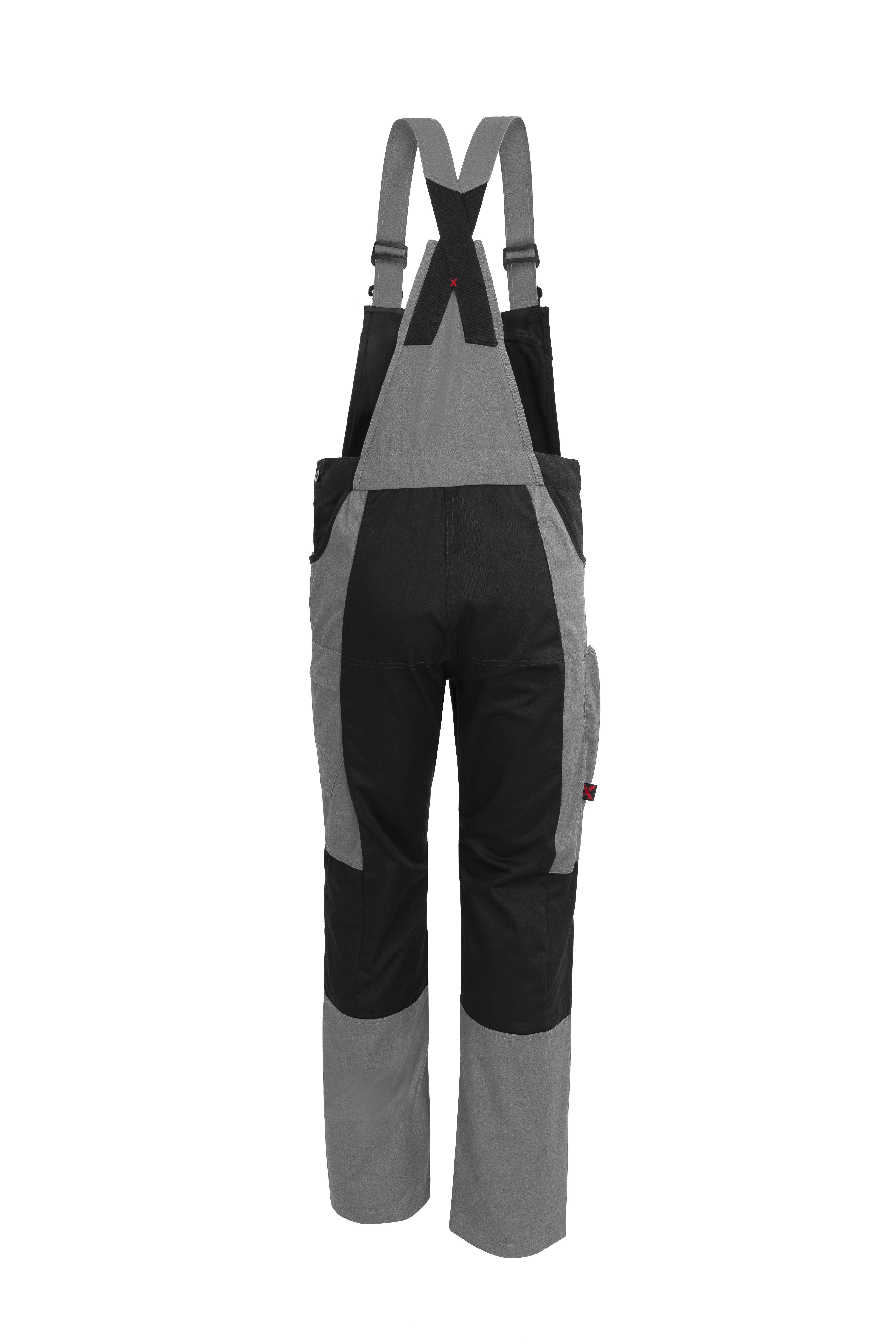 Qualitex - X-treme pantalon de travail en fibres renforcées - gris/noir - size 42 - Unisex - Salopette avec 14 poche - bleu de travail - 2