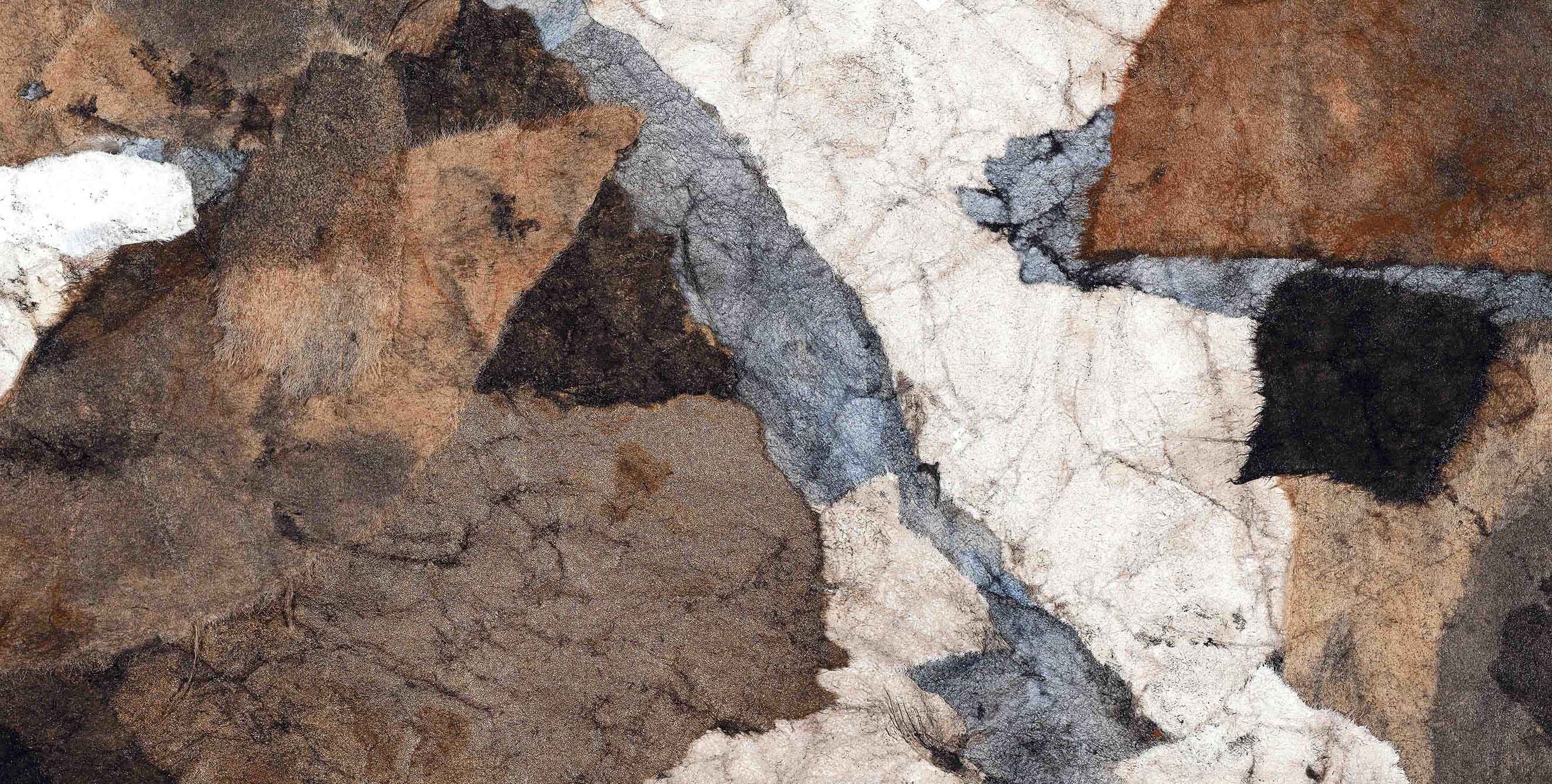 Carrelage sol/mur effet marbre marron PATCHWORK l.120 x L.60 cm MAJORCA TIFFANY - 5