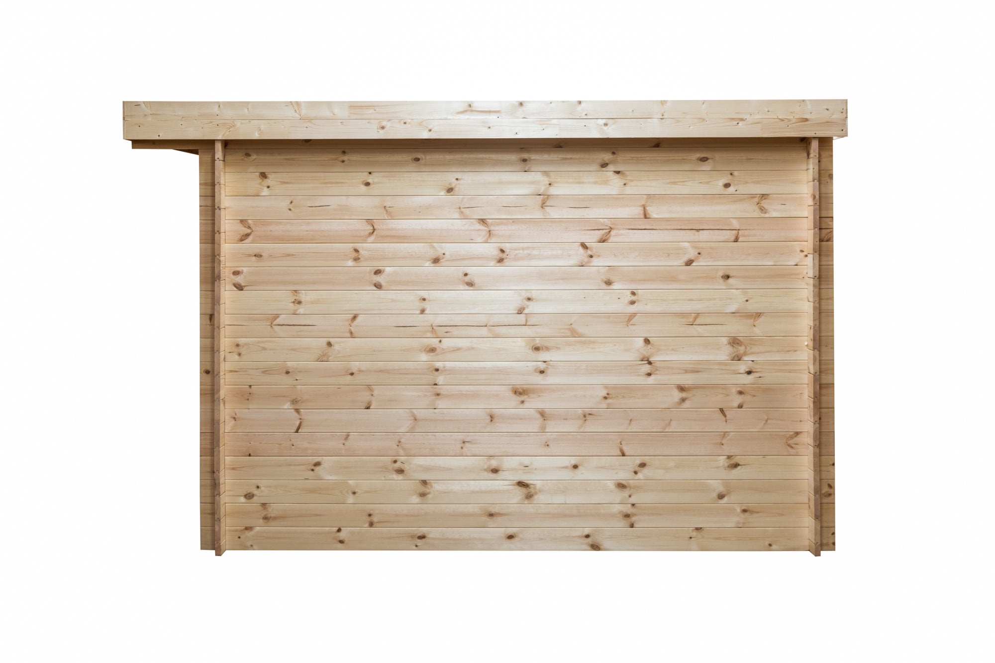 Abri de jardin en bois brut, ep 28mm, surface utile 9.9m² INT023/INEKSA - 3