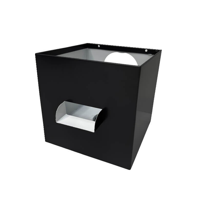 Kit évacuation eaux pluviales aluminium 60×80 mm – boîte à eau + deux descentes 3 m – fixation incluse – maison avec étage – noir foncé - 3