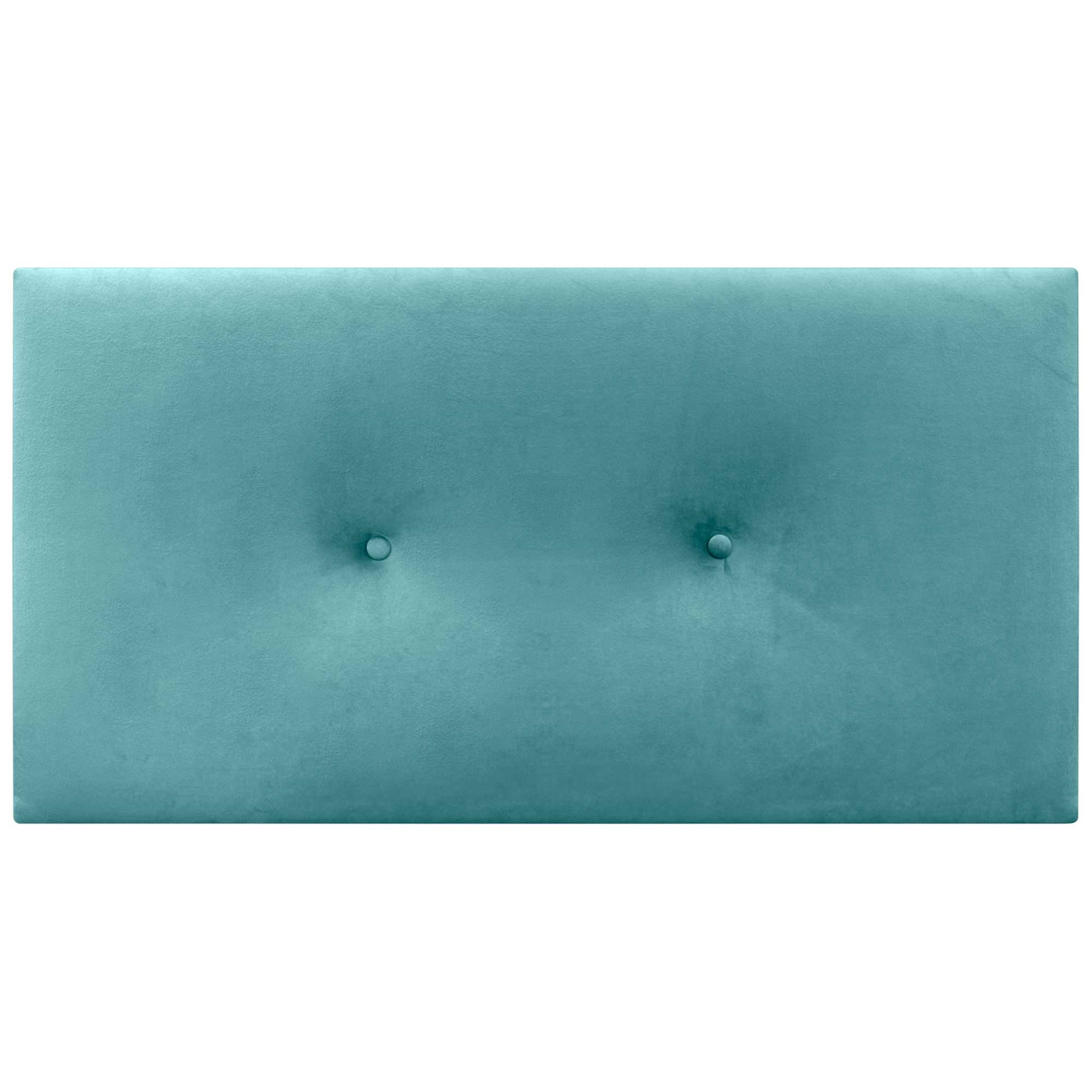 DHOME Testiera in velluto liscio con bottoni alta gamma moderna testiera imbottita per letto di lusso (Turchese, 105x60cm) - 3