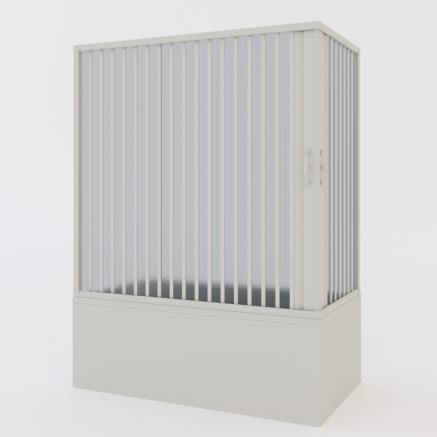 Box Doccia Anja 70x160cm - Anta A Soffietto, Apertura Laterale, Bianco, Made In Italy - Foto 10