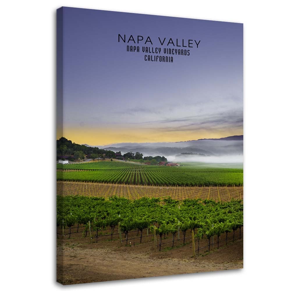 Obraz na płótnie, Napa Valley o świcie 70x100