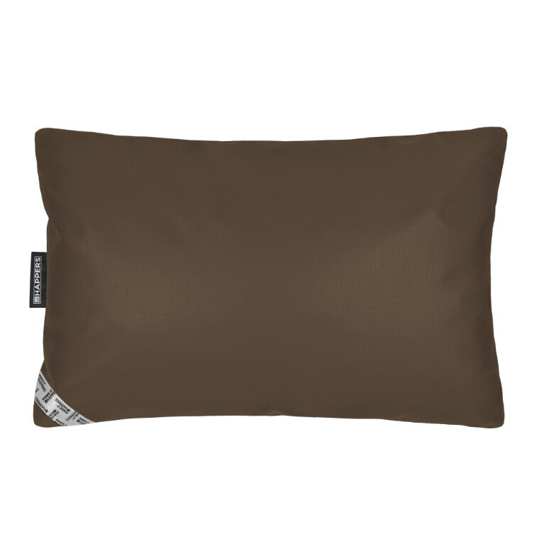 Coussin Similicuir Indoor Marron Happers 60x40 - 2