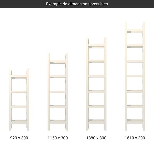 Sèche-serviette électrique blanc - (HxL) 1150x400mm - 500 Watt - 500 Watt - STA1150-400E8B - 2