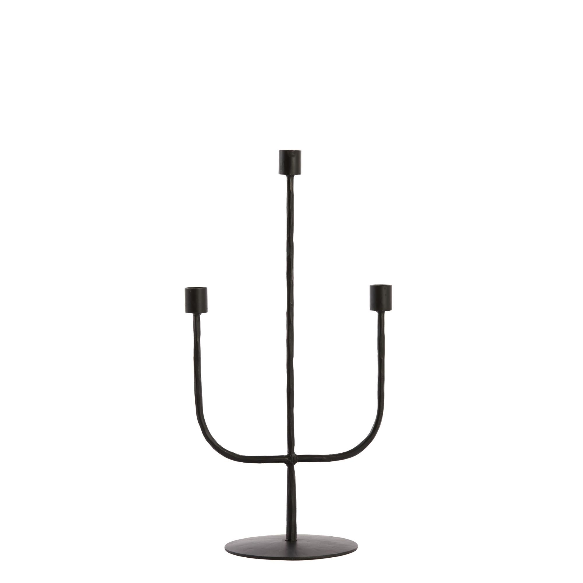 Point-Virgule Bougeoir En Fil Métallique Noir - 17 Cm X 22,5 Cm - Élégance Moderne Pour Ambiance Chaleureuse