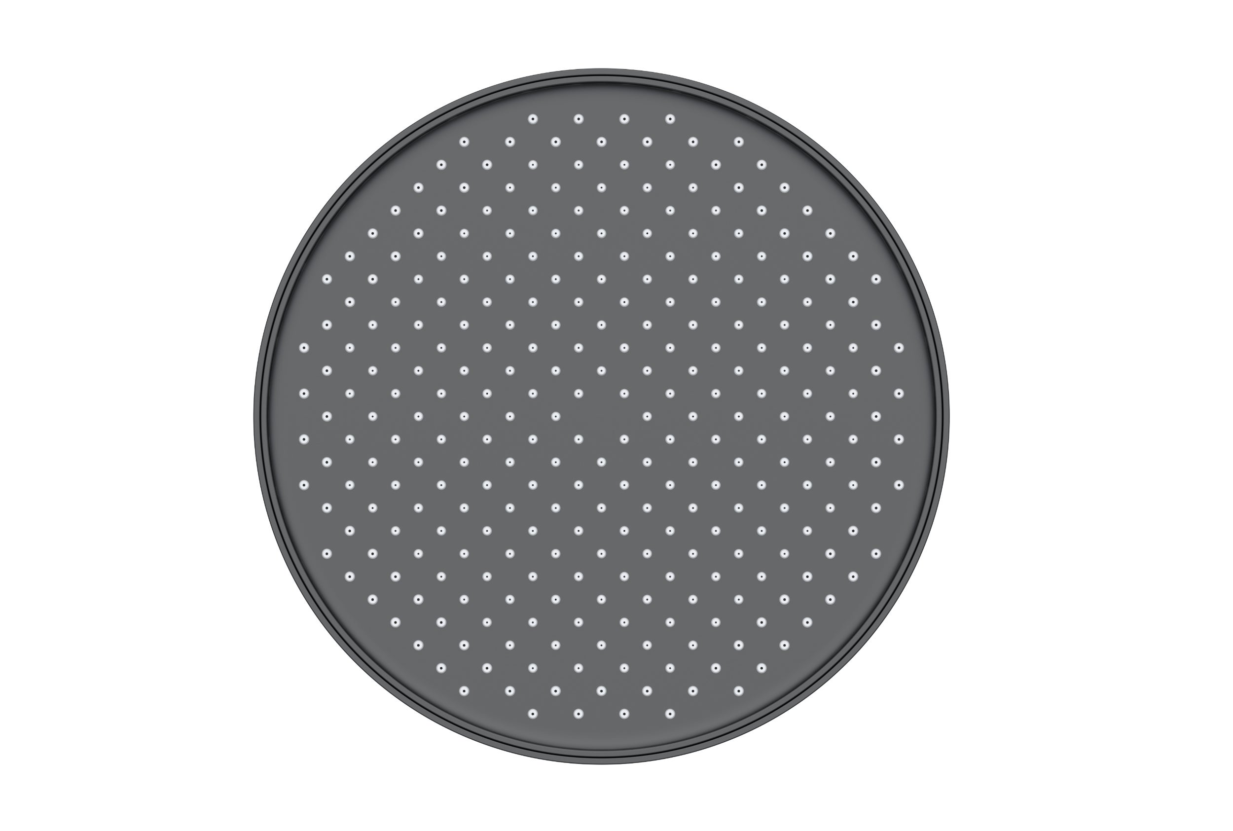 Bernstein Deszczownica antywapienna D2211R okrągła - Ø 25,4 cm czarny mat
