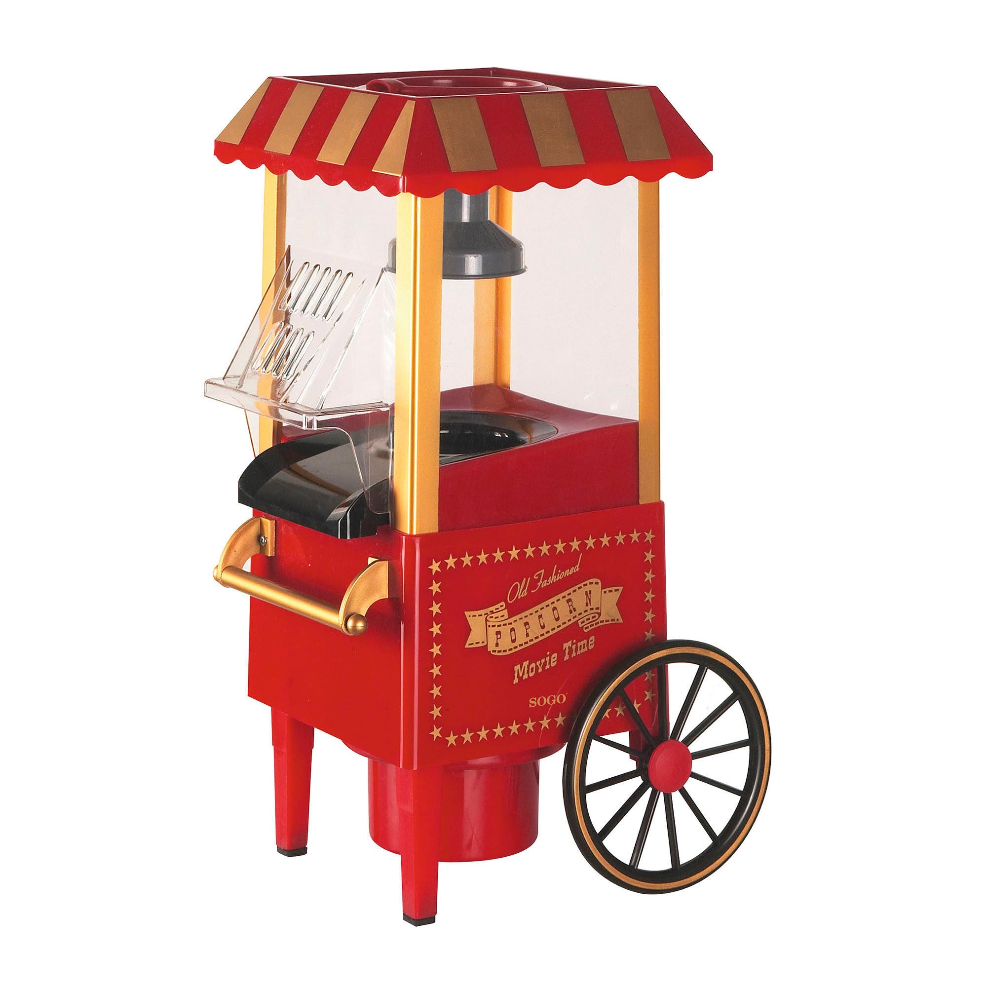 Sogo Palomitero Ss11330 Carrito Retro 1200W Negro/Rojo , Leroy Merlin
