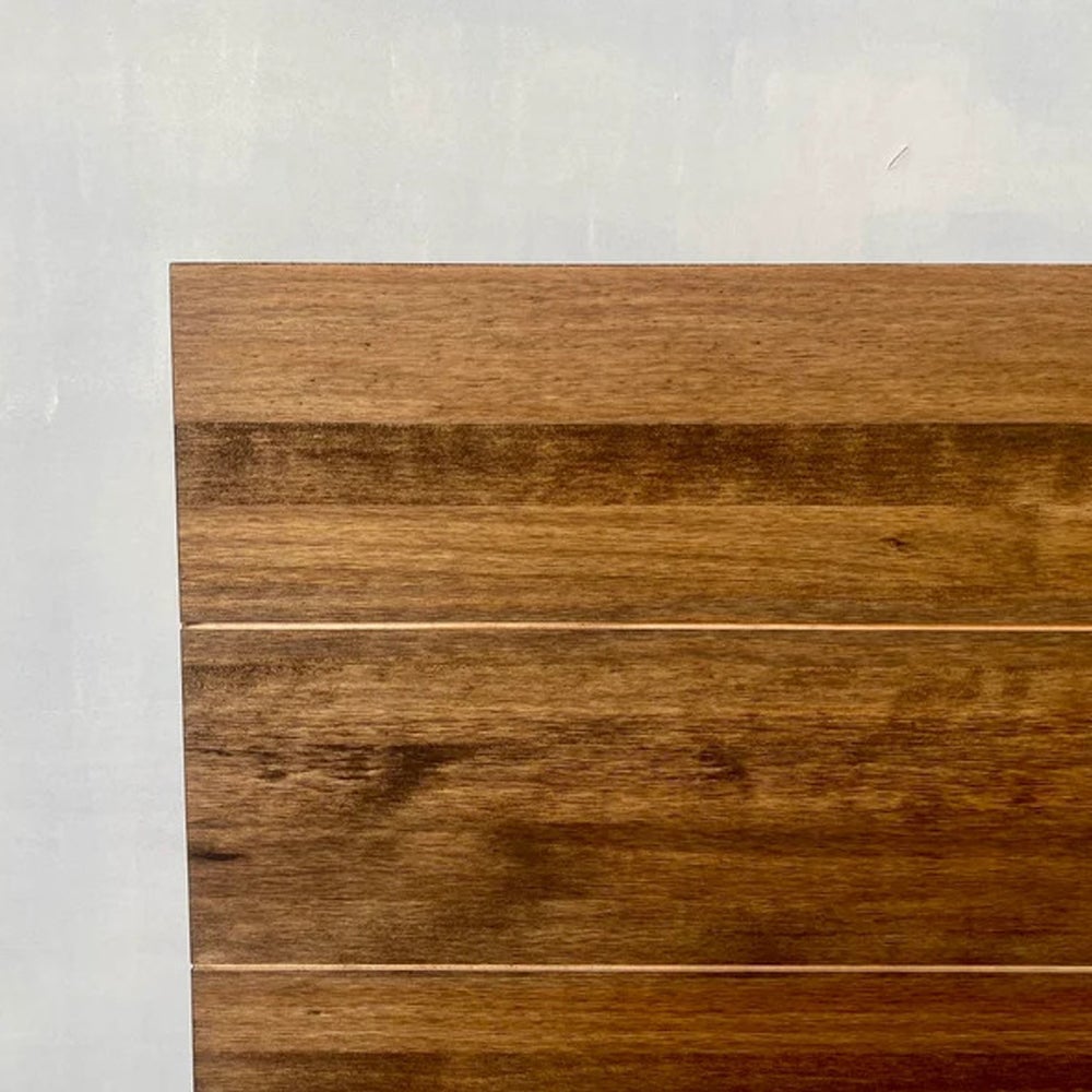 RAW WOOD® Tête de Lit | Modèle Hiyori | Finition Dark | 140x60cm | Faite à la Main Avec du Bois de Forêts Durables | Décoration de chambre - 3