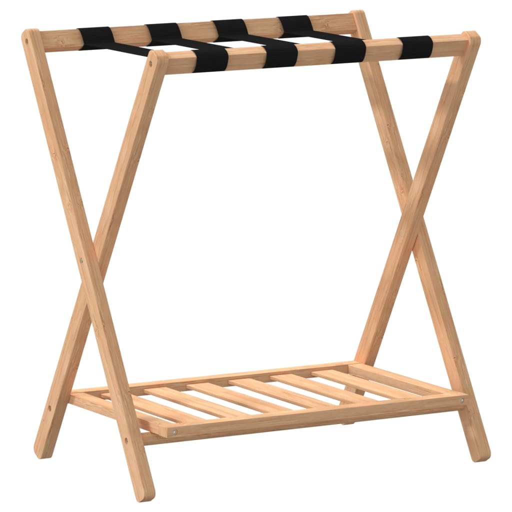 vidaXL Porte-bagages 68x38x58 cm bambou - 2