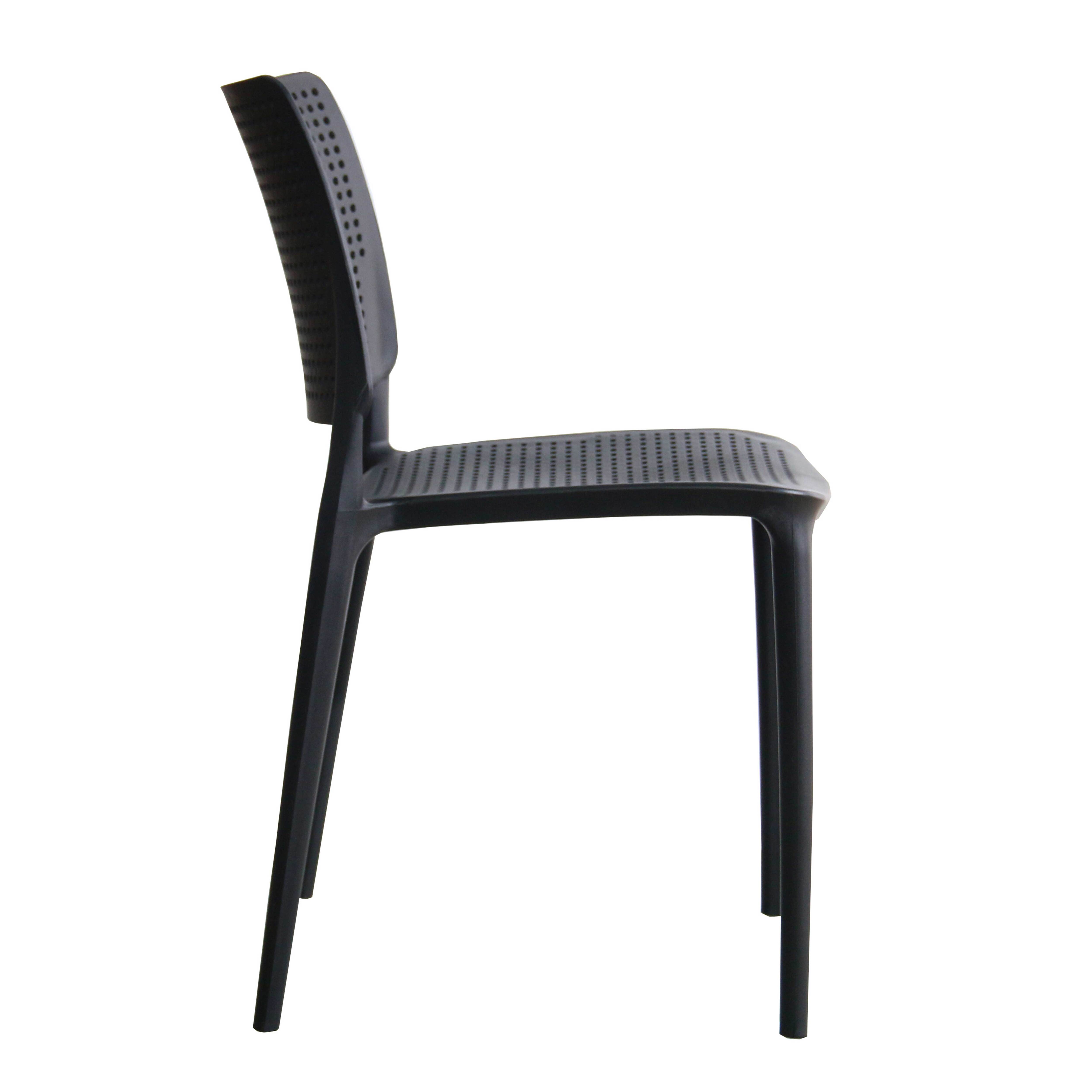 Chaise de jardin sans coussin Riga en Polypropylène Noir - 5