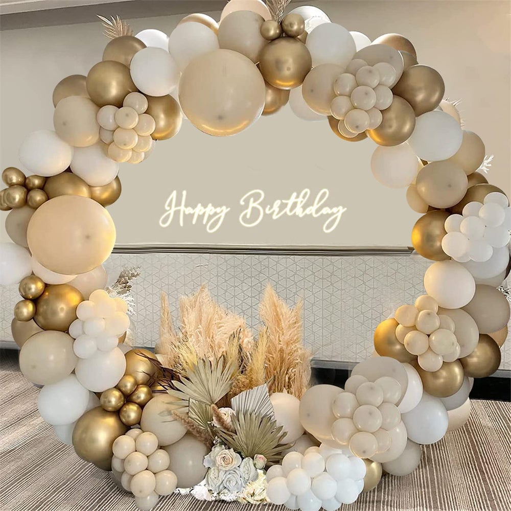 Cet ensemble d'arche de ballons de 203 pièces convient aux anniversaires, aux fêtes d'anniversaire, aux fêtes prénatales et aux décorations de mariage - 9