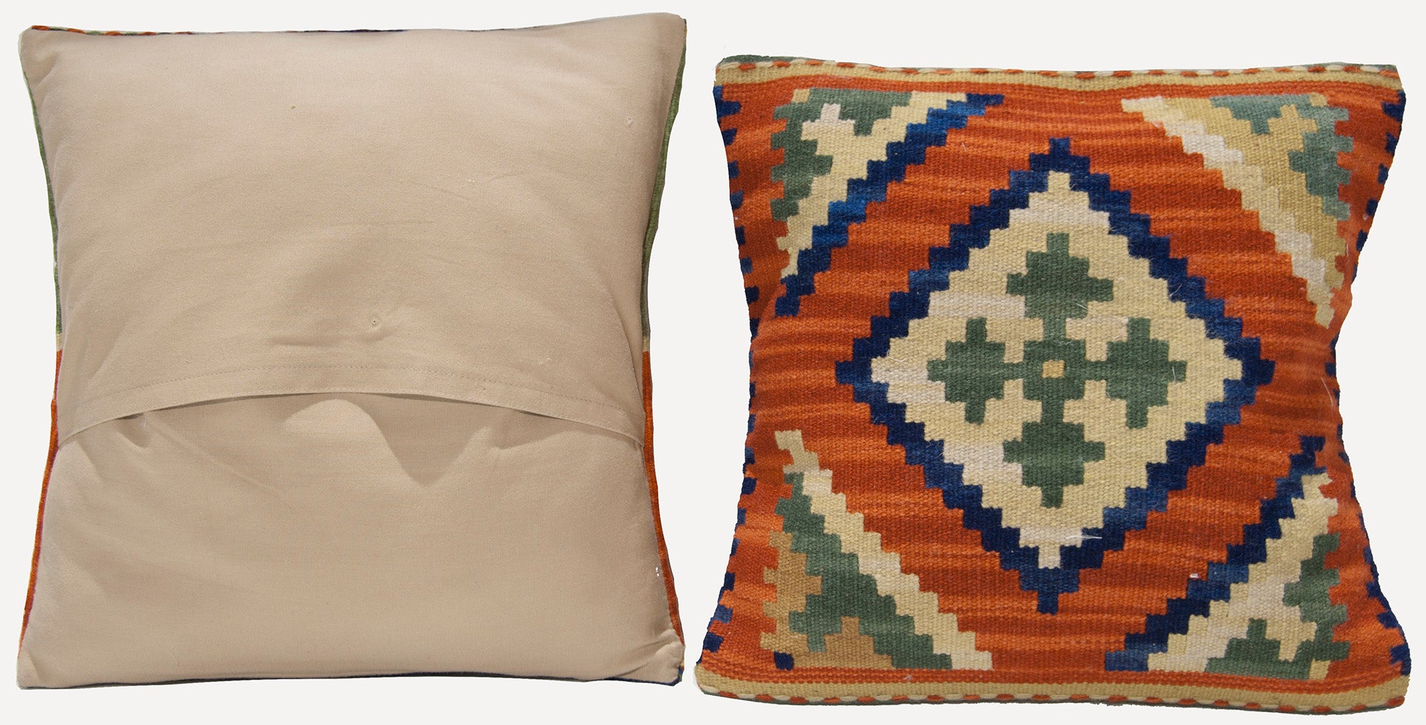 Oryginalna ręcznie robiona poduszka Kilim Square 40x40 cm