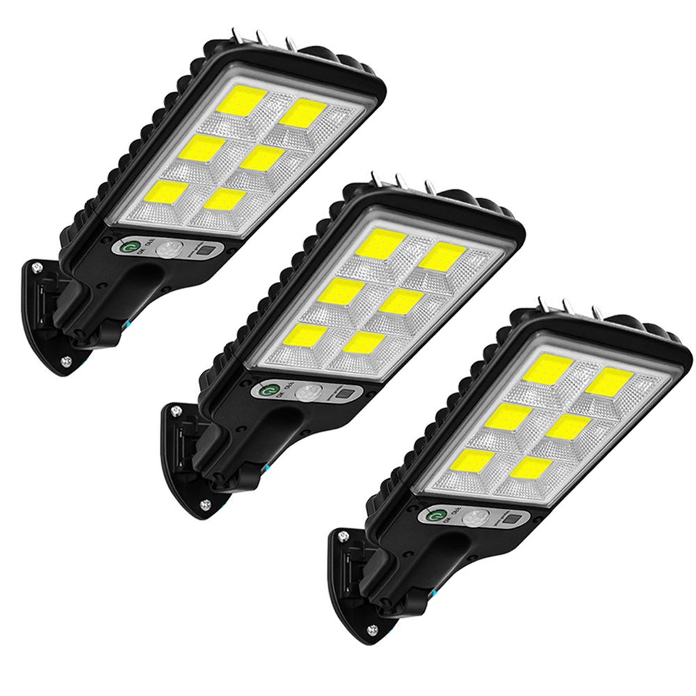 częściowe oświetlenie zewnętrzne zasilane energią słoneczną z czujnikiem ruchu wodoodporne oświetlenie słoneczne LED z trybami do ogrodu na ulicę