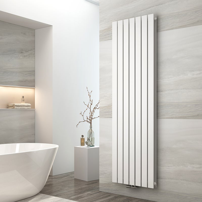 EMKE Grzejnik Stalowy Podwójny Pionowy 1949W, 180x53,8 cm, 4 bar, do 19 m² – Biały