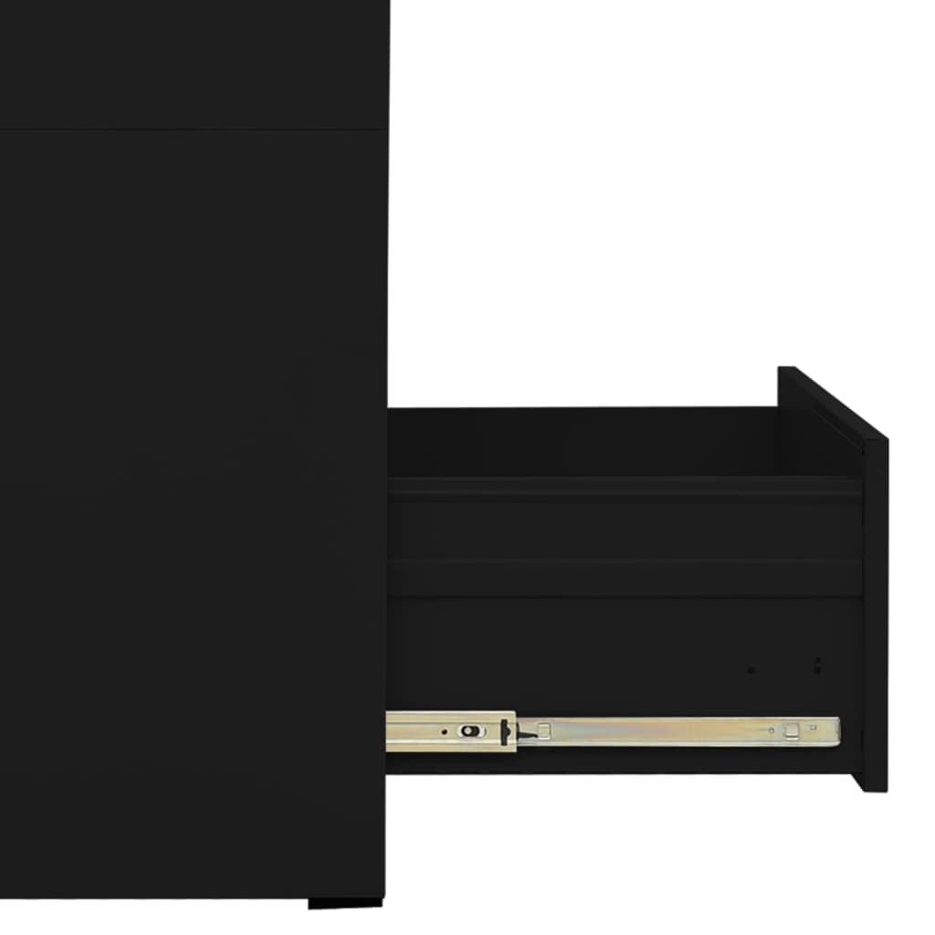 Classeur Noir 46x62x102,5 cm Acier vidaXL - 7