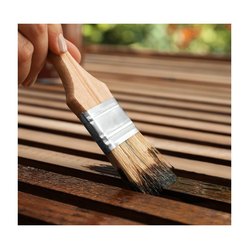 Lasure Ebène Imperméabilisante Bois Brut- WoodGuard Color- Saturateur Protecteur Eau Gel - Formule Végétale- 1L-8m2 - 5