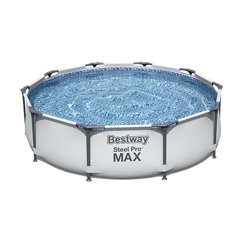 Piscine Hors Sol Ronde Steel Pro Max Avec Pompe Filtre X Cm Leroy Merlin